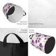 thumbnail image 2 of Fotbe Orchids Flowers Cesto de Ropa con Asas, Cesto Impermeable de Gran Capacidad, Bolsa de Lavado para Dormitorio, Cesto de Ropa con Ruedas y Asas-Medium, 2 of 6