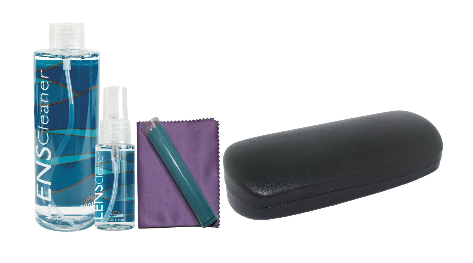 CalOptix Eyeglass Care Kit, Clamshell Case for Medium Frames, Eyeglass