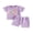 Purple, variant on Toddler Baby Girl Boy Summer Clothes 2 Pieces Outfits Short Sleeve In My Toddler Era Letter Print T Shirt Tops Pockets Shorts Sets