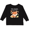 thumbnail image 3 of Inktastic My Papa Loves Me- little fox Boys or Girls Long Sleeve Toddler T-Shirt, 3 of 5