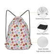 thumbnail image 5 of XMXT Waterproof Gym Bag, Cute Donut Background Drawstring Backpack for Men, m, 5 of 8