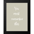 thumbnail image 2 of 1x Studio II 15x18 Black Modern Framed Museum Art Print Titled - You must remember this, 2 of 5