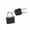 Black, variant on Multicolor Small Luggage Lock with 2 Keys,Mini Metal Suitcase Padlock with Plastic Cover,Secure Locker, Backpack, Box & Laptop Bag,Copper Keyed Padlock for Travel, Gym, School & Office Use - 1 Pcs