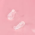 thumbnail image 1 of Raindrops 100Pcs Glass Fixing Clips Transparent Plastic Mirror Clips for Bookshelf Wardrobe Cabinet Use, 1 of 5