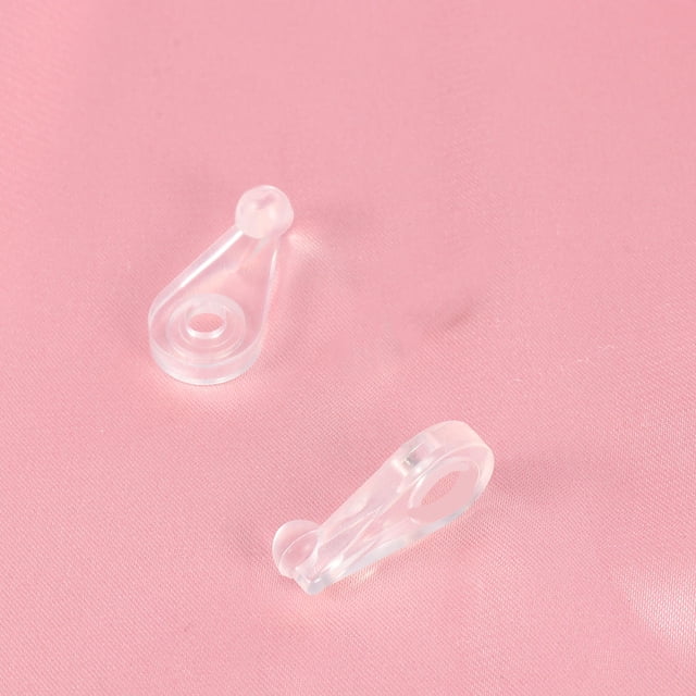Raindrops 100Pcs Glass Fixing Clips Transparent Plastic Mirror Clips for Bookshelf Wardrobe Cabinet Use