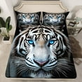 thumbnail image 2 of Homewish Jungle Wildlife Tiger Full Size Sheets, 4D Animal Lover Bed Sheets, Teens Kids Boys Girls Sheet Sets, Microfiber Bedroom Decor, 4-Piece, 2 of 7
