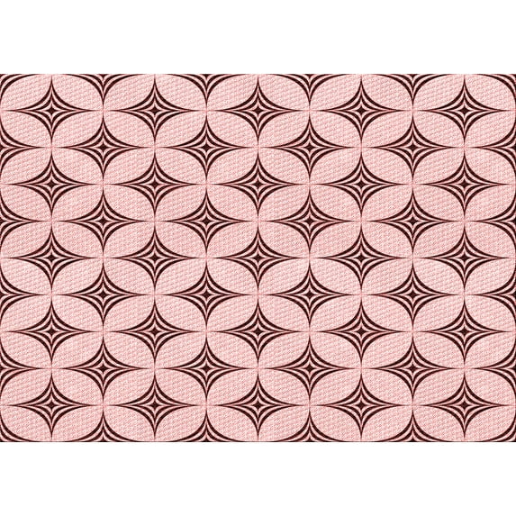 Ahgly Company Indoor Rectangle Patterned Light Rose Pink Area Rugs, 8' x 10'