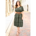 thumbnail image 2 of Catherines Women's Plus Size Gauze Crochet Tiered Dress, 2 of 3