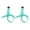 Light Blue, variant on Luminous Colored Hair Extensions, Party Highlights in Synthetic Hair with Clip Clearance
