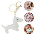 thumbnail image 3 of Unique Bargains 1 Pc Handbag Charms Keychains Dog Keychain Bag Accessories White, 3 of 5