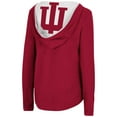 thumbnail image 3 of Women's Colosseum Crimson Indiana Hoosiers Catalina Hoodie Long Sleeve T-Shirt, 3 of 3