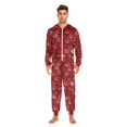 thumbnail image 6 of joogoo Dragon Scales Red Unisex Adults Onesies Pajamas Jumpsuits L, 6 of 7