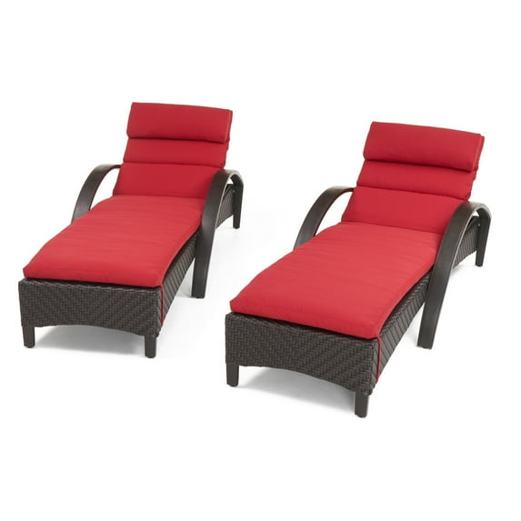 RST Brands Barcelo Outdoor Chaise Lounge - Set of 2