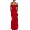 thumbnail image 3 of Robe Moulante à Épaules Dénudées pour Invitée de Mariage, Fente Haute, Robe Formelle, Cocktail, Fête, Bal, Longues Robes, Rouge, P, 3 of 9