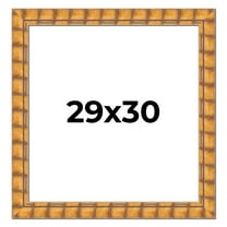 29x30 Frame Beige Real Wood Picture Frame Width 3 inches | Interior Frame Depth 0.5 inches |