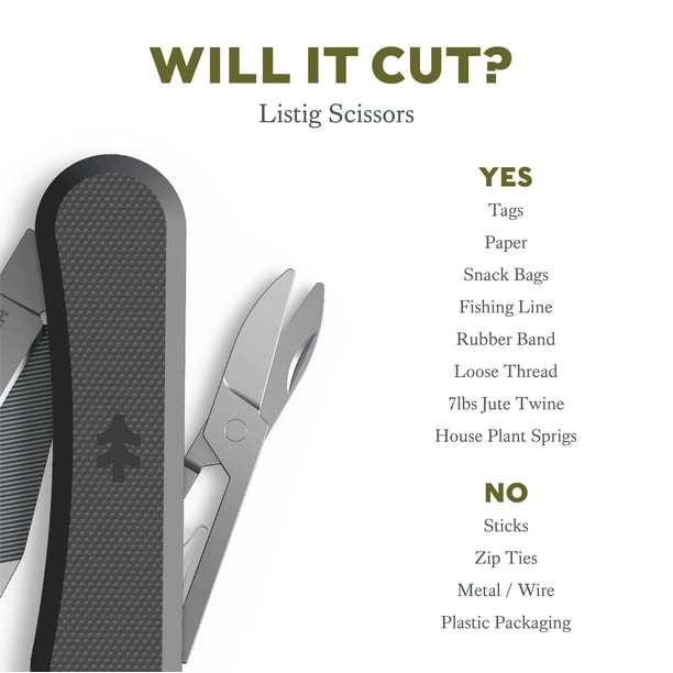 Swiss Tech Listig 7 in 1 Folding Multitool, G-10 Handle, Compact
