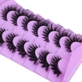 thumbnail image 2 of False Eyelashes Fairy Cat Eye Lashes Mink Fox Eye Lashes Wispy Dramatic Eyelashes 20mm Fake Lashes 7 Pairs Pack, 2 of 18