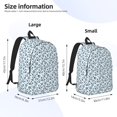 thumbnail image 2 of Bingfone Nautical Theme Anchors Print Canvas College Laptop Backpack, Large Capacity Lightweight College Bookbag Casual Daypack-Medium, 2 of 5
