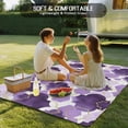 thumbnail image 4 of Purple Geometric Moroccan Outdoor Rug for Patio/Deck/Porch, Non-Slip Large Area Rug 4 x 6 Ft, Abstract Art Purple Ombre Modern Indoor Outdoor Rugs Washable Area Rugs, Camping Rug Carpet Runner, 4 of 8