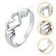 thumbnail image 2 of Heart Hug anillos decorativos anillo de dedo anillo de moda joyería de boda romántica regalo de boda, 2 of 5