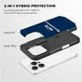 thumbnail image 2 of Apple iPhone 14 Pro Max (6.7) - NFL Licensed Seattle Seahawks Blue Textured Back Cover on Black TPU Skin, 2 of 5