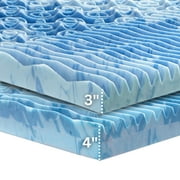 Boyd Sleep 4 Cooling Gel Memory Foam Mattress Topper with Multi-Zone Pressure Relief, Full Size