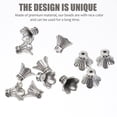 thumbnail image 4 of MasteelfCA 30 Pcs Accessoires de Bijoux Perlés DIY Vert Olive Capuchons de Perles Réceptacle Ornements Bracelets Rétro Accessoires, 4 of 7