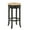 Espresso, variant on Carolina Classics Irving 30" Swivel Rush Seat Bar Stool in Antique Black