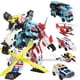 thumbnail image 4 of JIN JIANG-Figuras de acción de Anime 5 en 1 para niños, juguetes de TransFormers Devastator de 32CM, modelo de avión KO, dinosaurio, dragón, Robot, 4 of 4