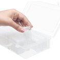 thumbnail image 2 of Caja de plástico transparente para pintura de diamantes con 64 compartimentos: ideal para cuentas, joyas, decoración de uñas, manualidades y diamantes., 2 of 4