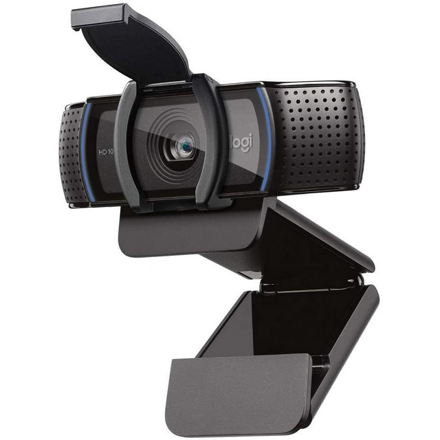 C920S HD Pro Webcam, Full HD 1080p/30fps Video Calling, Clear Stereo Audio, Light Correction, Privacy Shutter, Works with Skype, Zoom, FaceTime, Hangouts, PC//Laptop/Tablet/Xbox