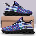 thumbnail image 4 of Autism Awareness American flag Shoes Trail Running Shoe Non-Slip Breathable Comfortable Sneakers Black Size 4.5, 4 of 7