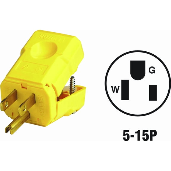 Leviton Cord & Plug — UL Listed for US Residential Electrical Code Compliance, Drop-in NEC-Standard Wiring