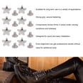 thumbnail image 4 of 50 Sets Leather Five Pointed Star Rivet, Strong Grip Quick and Easy Installation Pentagram Shape Leather Rivets for Shoes Bags Clothing10mm Gold, 4 of 7