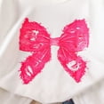 thumbnail image 5 of Back to School Outfits Girls 2 Piece Outfits Bow Short-Sleeved Top and Jeans Pants Clothing Set, 5 of 5