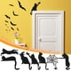 thumbnail image 3 of Decoración de pared de gato negro de Halloween de Harliver, siluetas de gato negro para Halloween, regalos de Navidad para amantes de los gatos, silueta de gato de Halloween colgante, decoración de, 3 of 5