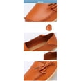 thumbnail image 3 of YAZI Women's Comfortable Leather Loafers Casual Round Toe Moccasins Wild Driving Flats Soft Walking Shoes Women Slip On, 3 of 10