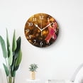 thumbnail image 4 of 14 Inch Wall Clock Battery Operated Silent Clock Decorative for Office, Kitchen, Outdoor, Living Room，Beautiful Breast Cancer Ribbon Banner Shiny Luxury Adorable, 4 of 4