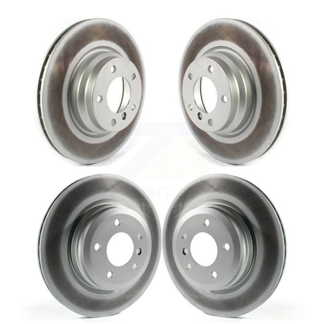 Genius Front Rear Coated Disc Brake Rotors Kit for Car 2006 BMW 330i 330xi KG-101386