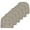 Beige, variant on U-Shaped Memory Foam No Slip Back 17 x 16 Chair Pad Cushion 6 Pack