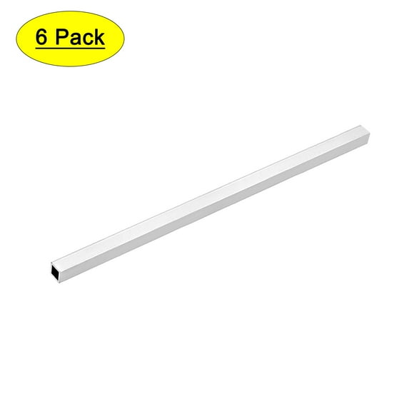 Unique Bargains 6063 Aluminum Square Tube 8mmx8mmx1mm Wall Thickness 200mm Length Seamless Straight Tubing 6 Pcs