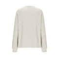 thumbnail image 6 of laiqvcdr Womens Long Sleeve Sweaters，Casual V Neck Lightweight Knit Sweater Tops, Trendy Outfits Tunic Sweaters,Beige,Womens Plus XXL, 6 of 8