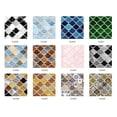 thumbnail image 4 of Adhesivo de imitación de patrón de loto, película de cristal, pegatinas de azulejos visuales 3D para el hogar, pegatinas decorativas renovadoras, 4 of 5