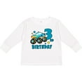 thumbnail image 3 of Inktastic 3rd Birthday Monster Truck Boys Long Sleeve Toddler T-Shirt, 3 of 5