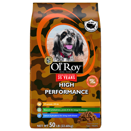 Ol' Roy High Performance Dry Dog Food, 50 lb (Best Dog Food For Dogs With High Liver Enzymes)