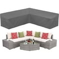 thumbnail image 3 of Heavy Duty Patio Sectional Sofa Cover Outdoor Furniture Cover Waterproof Grey 104x83(L-Shaped-Left Facing), 3 of 5