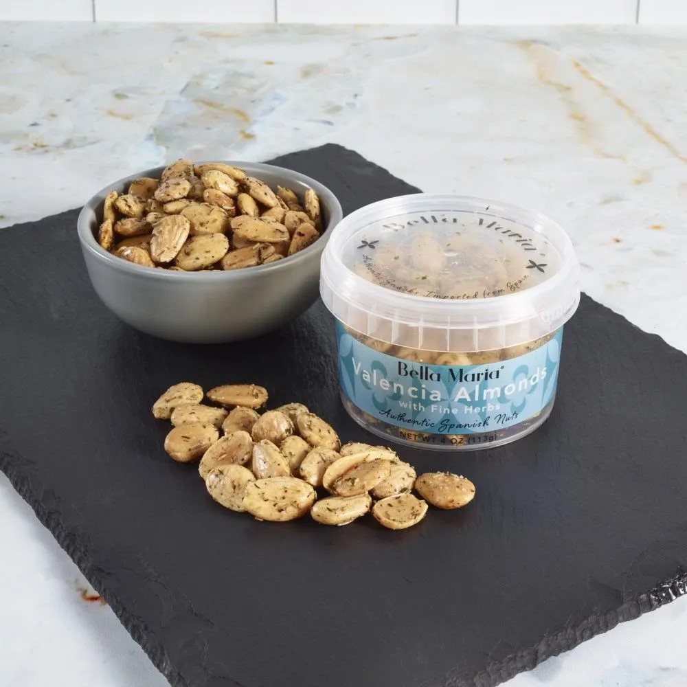 Bella Maria Valencia Almonds with Fine Herbs, 4 oz, 12 Pack