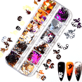 thumbnail image 3 of Calcomanías adhesivas para decoración de uñas de Halloween de FloreceBien, lentejuelas para uñas, copos de uñas de Halloween coloridos, 3 of 5