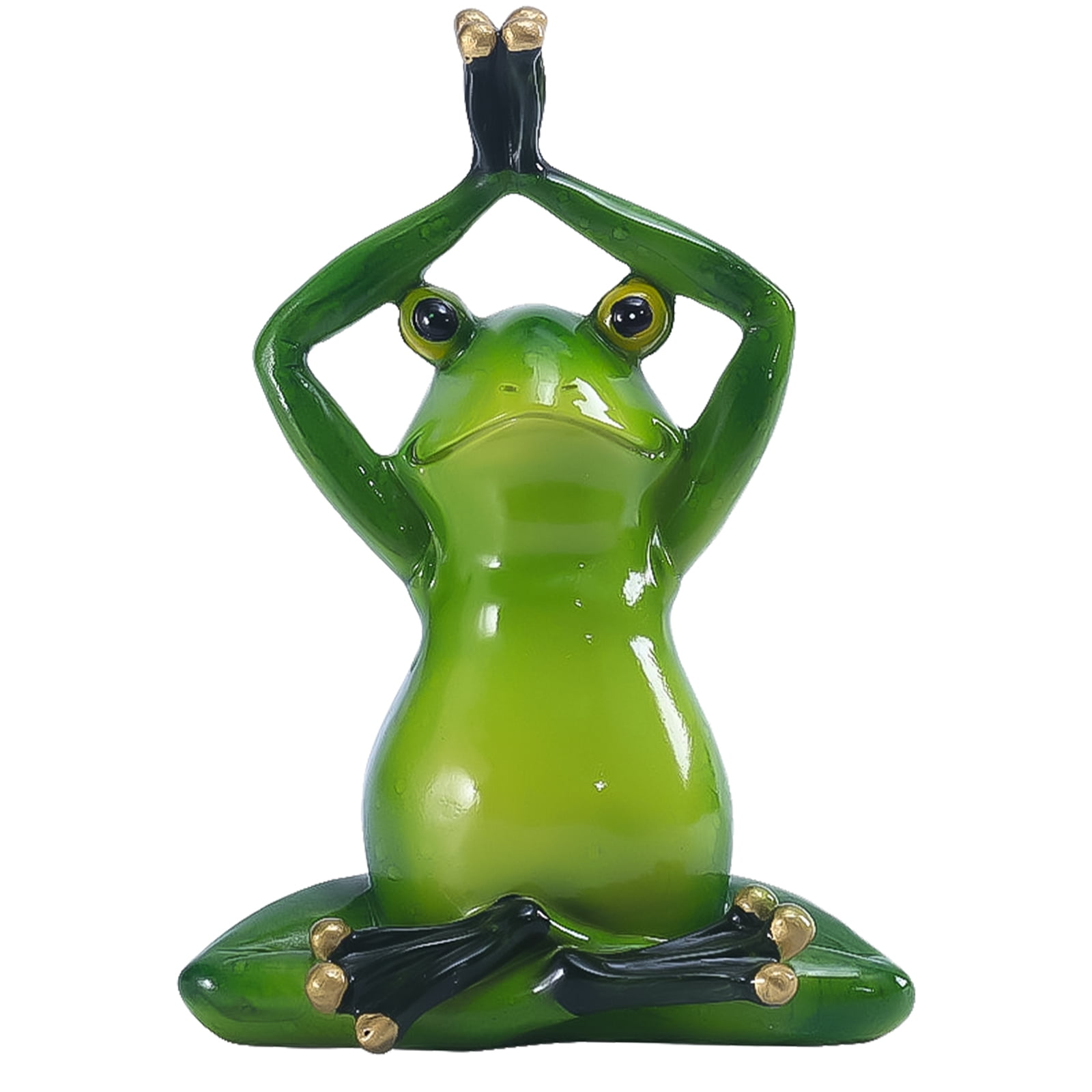 Resin Fairy Garden Frogs Statue Ornament Cute Collectible for Living