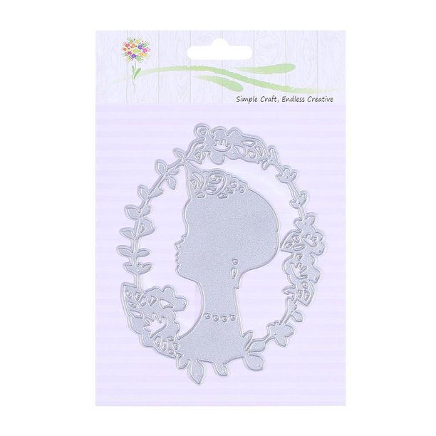 Cuadros Decorativos Metal DIY corona mujer troqueles de corte plantillas álbum de recortes fabricación de tarjetas artesanales Likrtyny embutido en tela